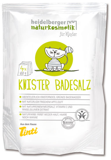 Knister Badesalz grün Kinder Knister Badesalz grün Kinder