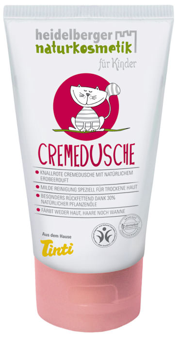 rote Cremedusche für Kinder rote Cremedusche für Kinder