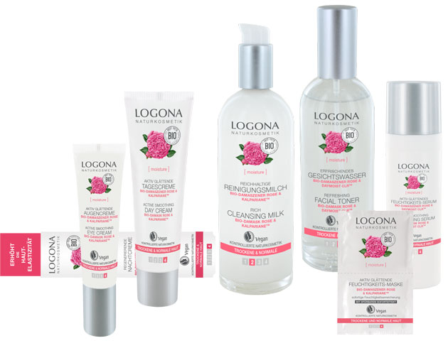 Gesichtspflege Damaszener mit Naturkosmetik Rose moisture – Logona