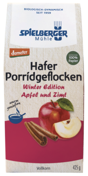 Porridge mit Apfel und Zimt, Spielberger demeter Bio